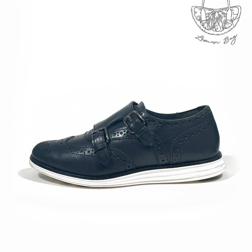 Cole Haan / Original Grand Monk Strap Oxford Sneaker / Black Color / Size 6.5